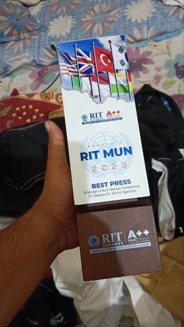RIT MUN Best Press award badge
