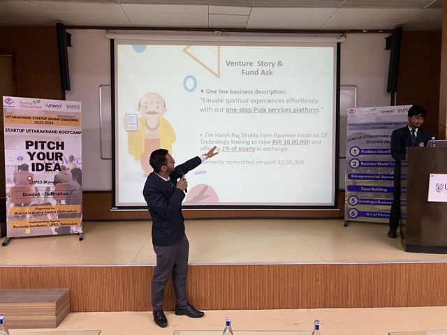 Harsh pitching on stage at TiEcon Dehradun